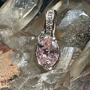 Morganite .925 Silver Pendant